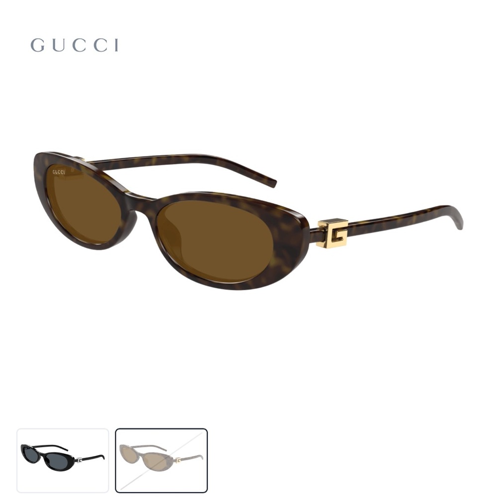 Gucci Brown Tortoiseshell Sunglasses